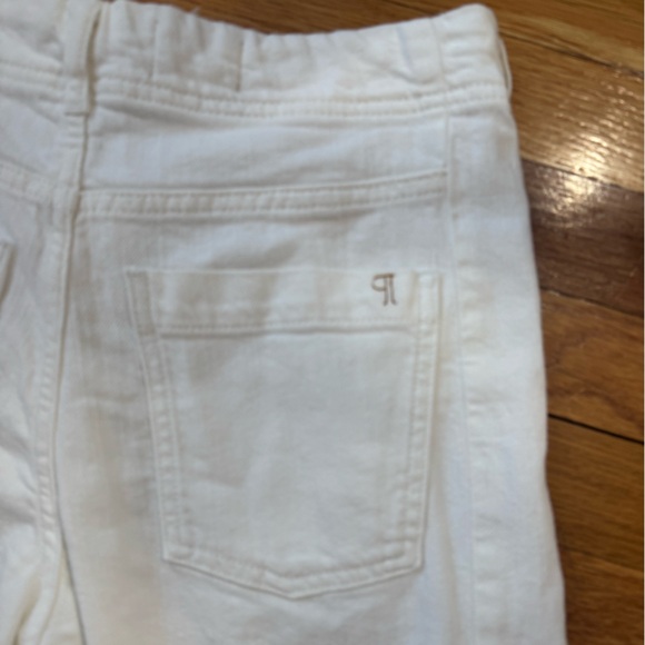 Pilcro The Adi Mid-Rise Frayed Relaxed Flare Jeans:Crop Edition 25 White - Picture 7 of 8